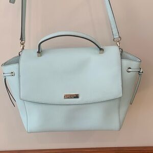 Kate spade powder blue genuine leather handbag/crossbody